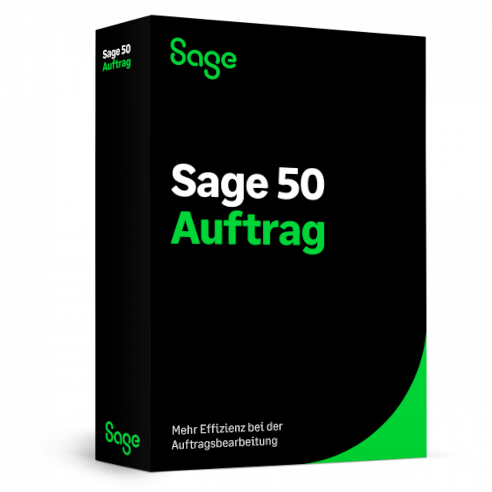 Packshot Sage 50 Auftrag